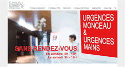 Desktop Screenshot of clinique-monceau.com